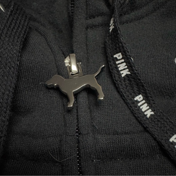 VICTORIA’S SECRET PINK Rhinestone Bling Set (Hoodie & Jogger) Size: Medium - Picture 3 of 10